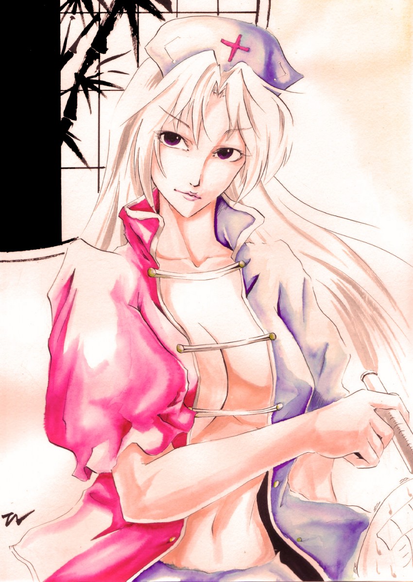 yagokoro eirin and sin sack (touhou) drawn by nakarai_takumi