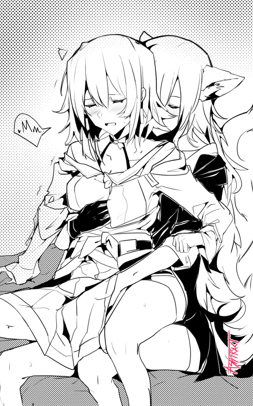 trailblazer, stelle, and march 7th (honkai and 1 more) drawn by ashtracts