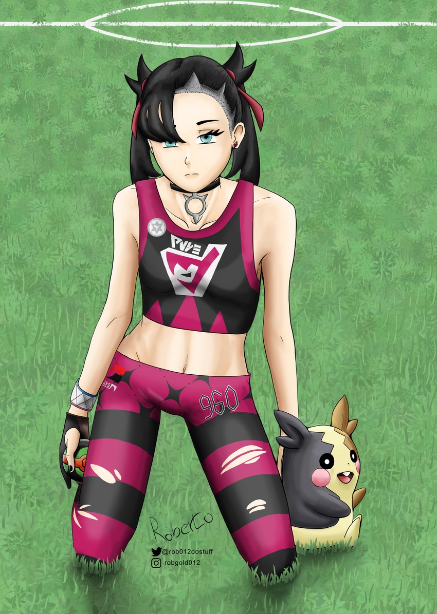 marnie and morpeko (pokemon and 1 more) drawn by rob012dostuff