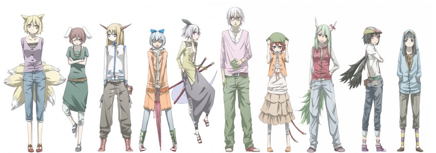 konpaku youmu, cirno, shameimaru aya, yakumo ran, chen, and 6 more (touhou) drawn by arabahama