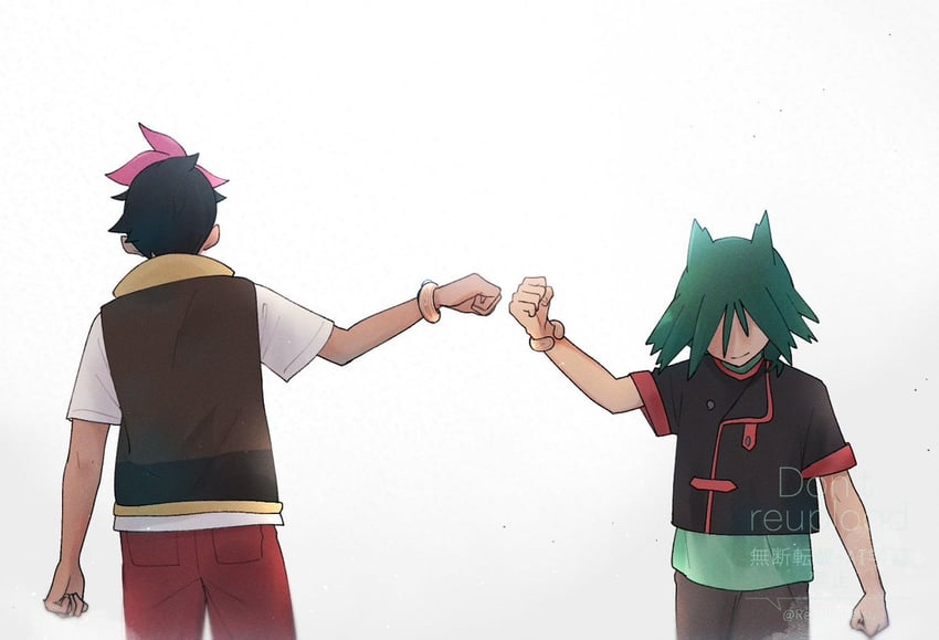 roy and ult (pokemon and 1 more) drawn by rei_hinketsu