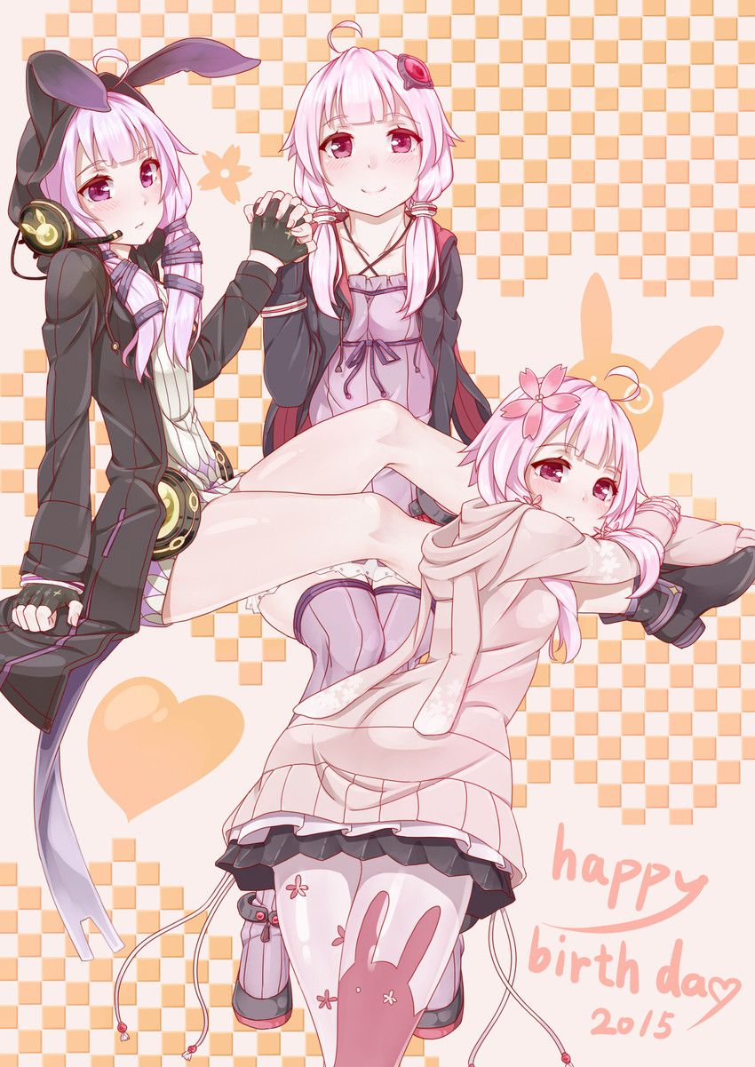 yuzuki yukari (vocaloid and 1 more) drawn by yuirimo