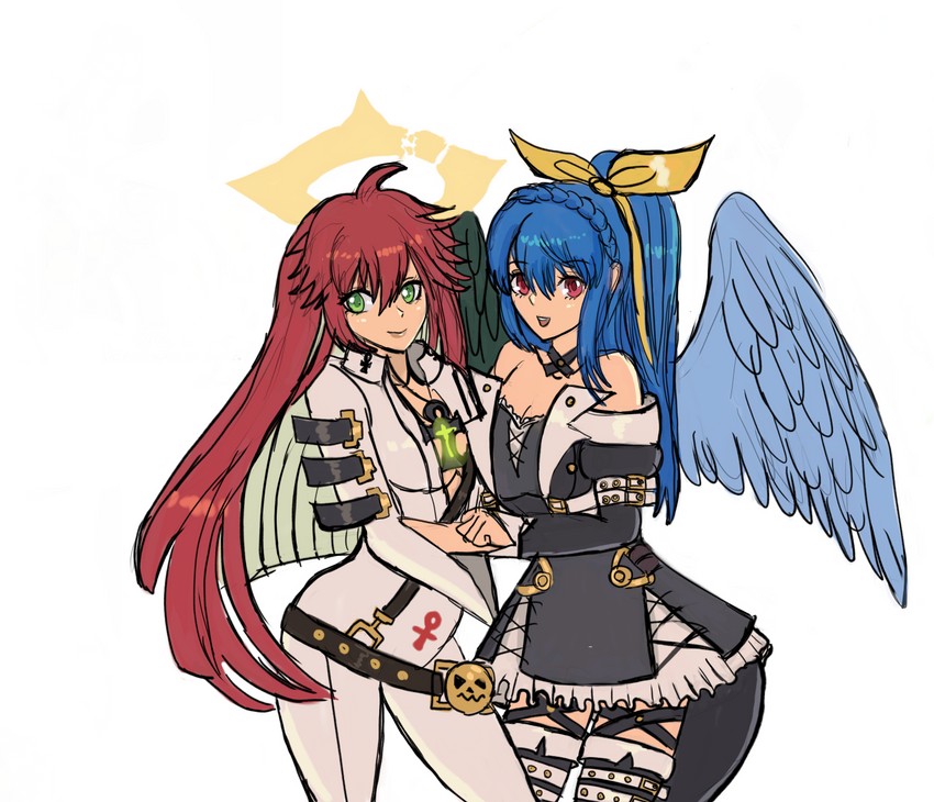 dizzy and jack-o' valentine (guilty gear and 1 more) drawn by moontears