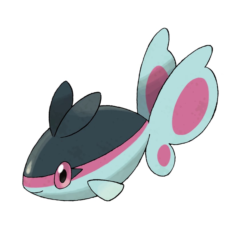finneon (pokemon and 1 more) drawn by sugimori_ken