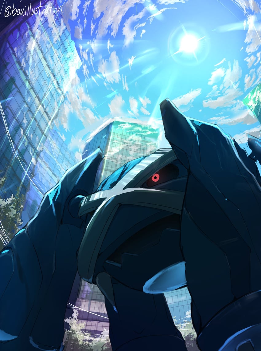 metagross (pokemon) drawn by bo_(bouillustration)