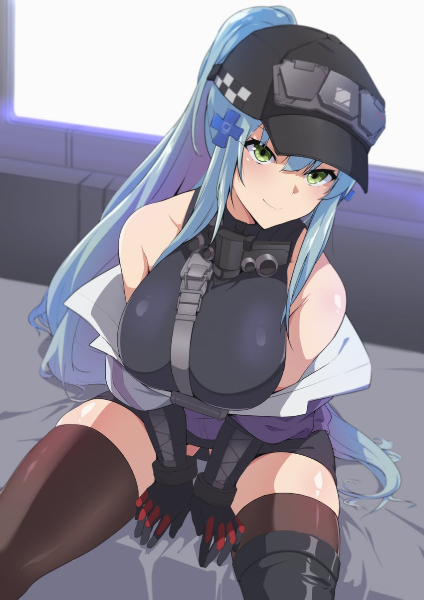 hk416 and klukai (girls' frontline and 1 more) drawn by xllam