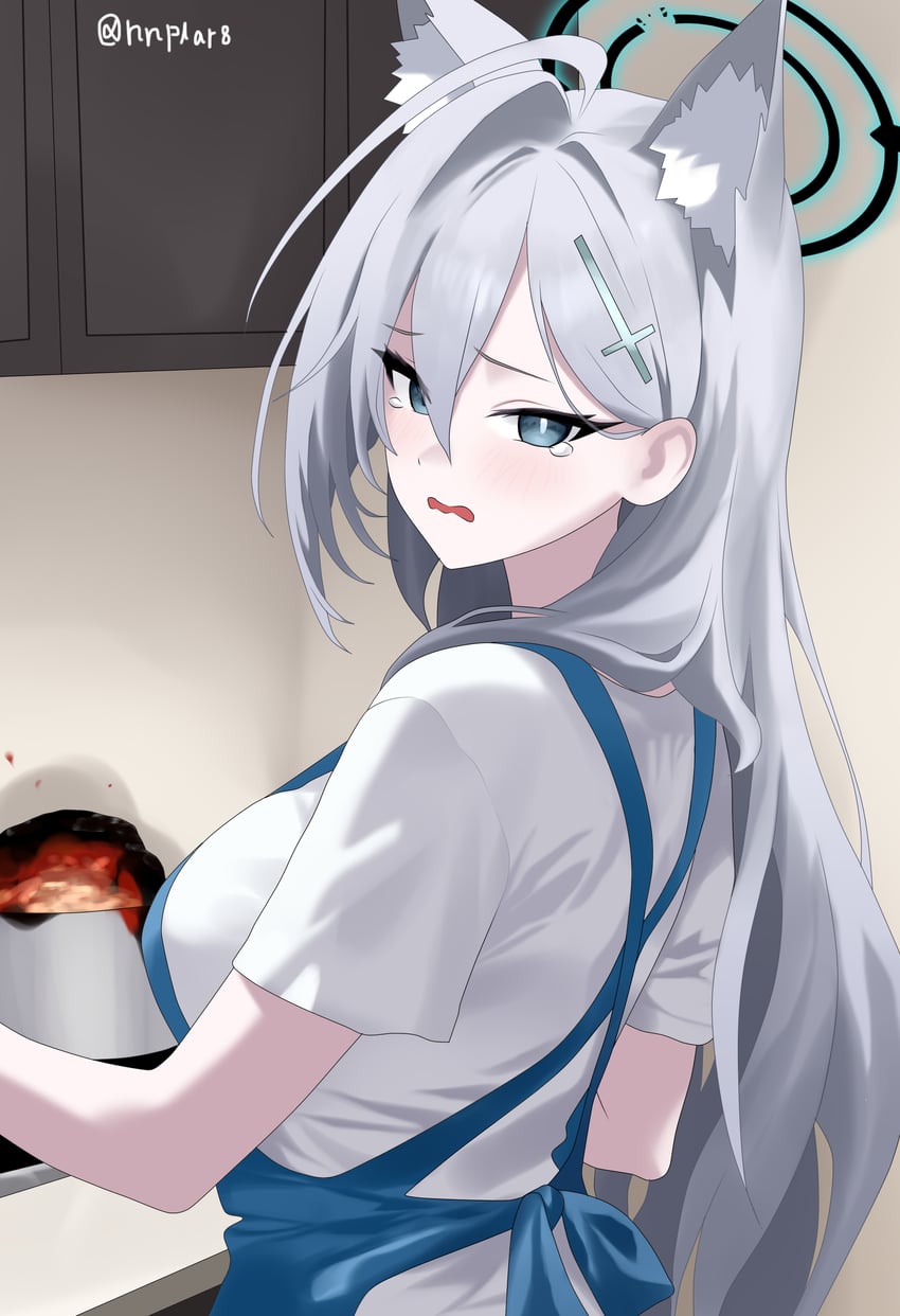 shiroko and shiroko terror (blue archive) drawn by potgit