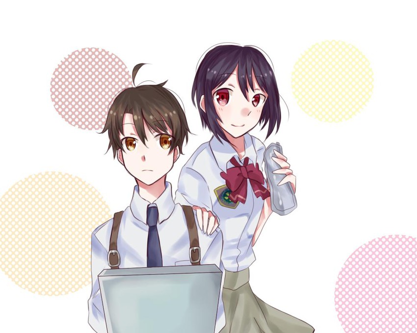kaizuka inaho and amifumi inko (aldnoah.zero) drawn by hecart091