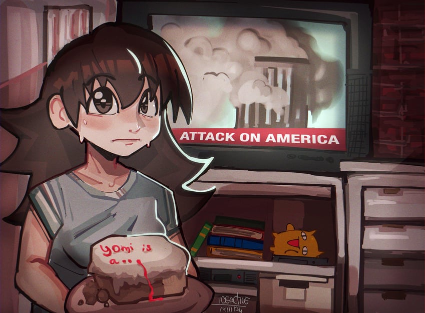takino tomo and mihama chiyo's father (azumanga daioh) drawn by ideac