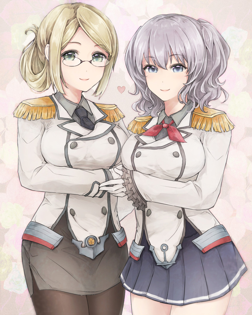 kashima and katori (kantai collection) drawn by akira_(aky-la)