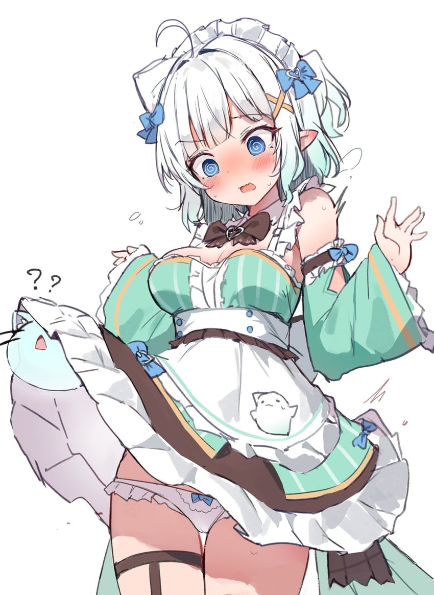 mint fantome and wisps (indie virtual youtuber) drawn by orobou