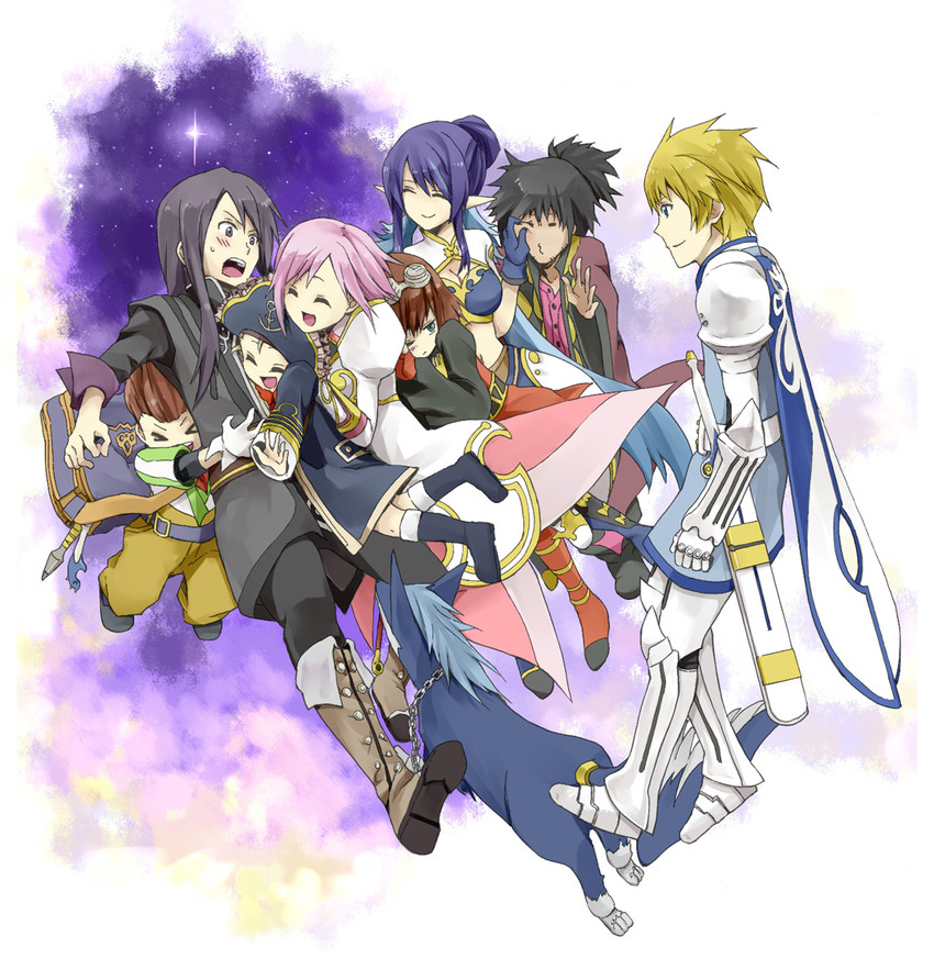 yuri lowell, estellise sidos heurassein, rita mordio, judith, raven, and 4 more (tales of and 1 more) drawn by 38_(h-320)