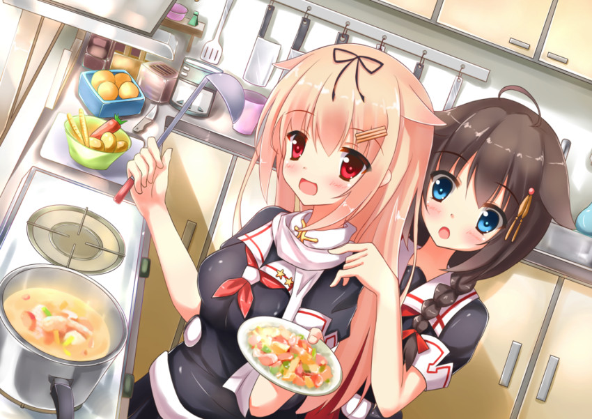 shigure, yuudachi, shigure kai ni, and yuudachi kai ni (kantai collection) drawn by suzuame_yatsumi