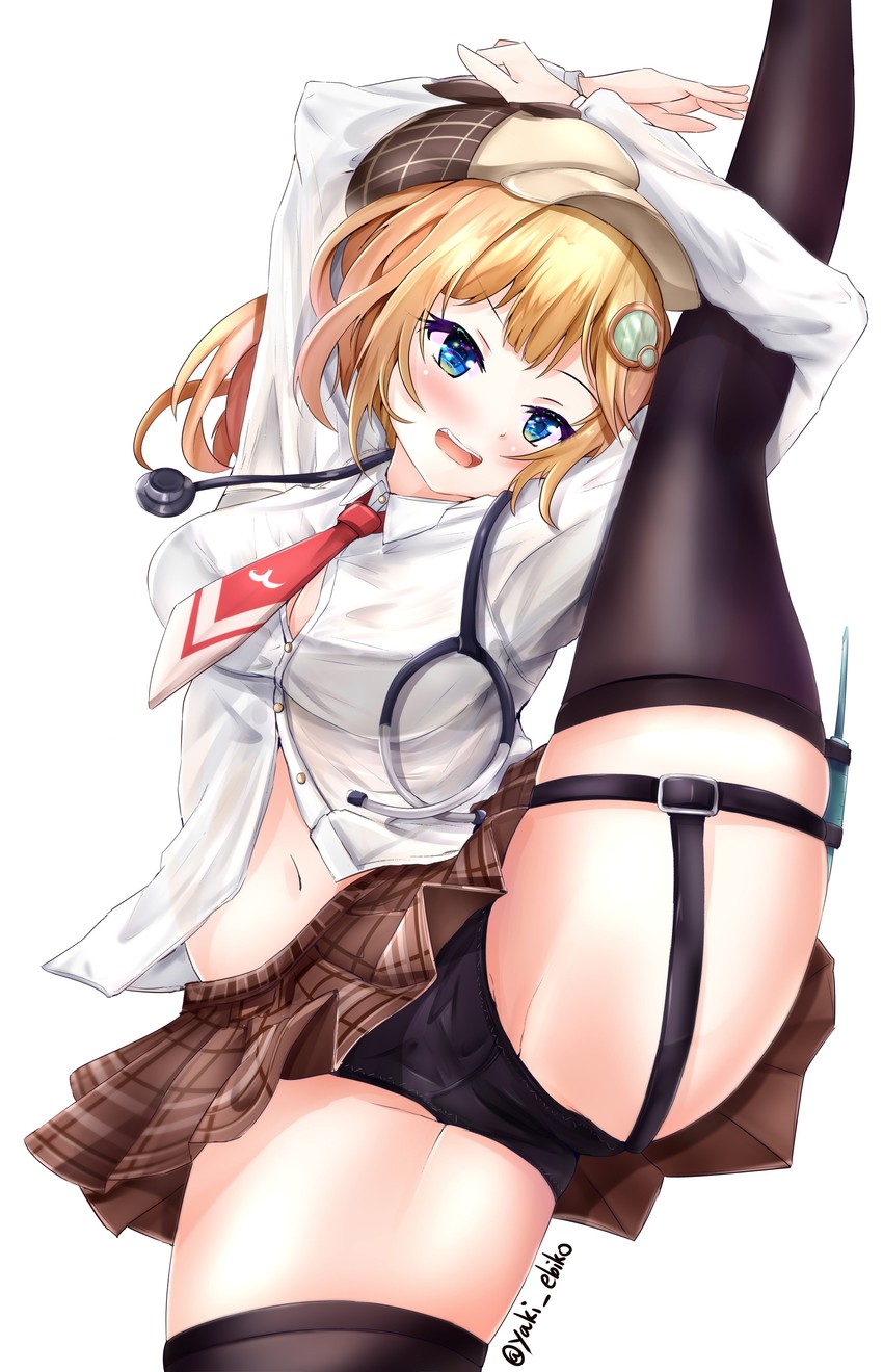 watson amelia (hololive and 1 more) drawn by ebiko_yaki