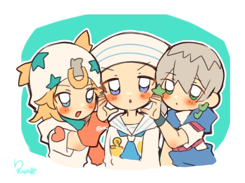 johnny joestar, higashikata josuke, and jodio joestar (jojo no kimyou na bouken and 3 more) drawn by rairack777