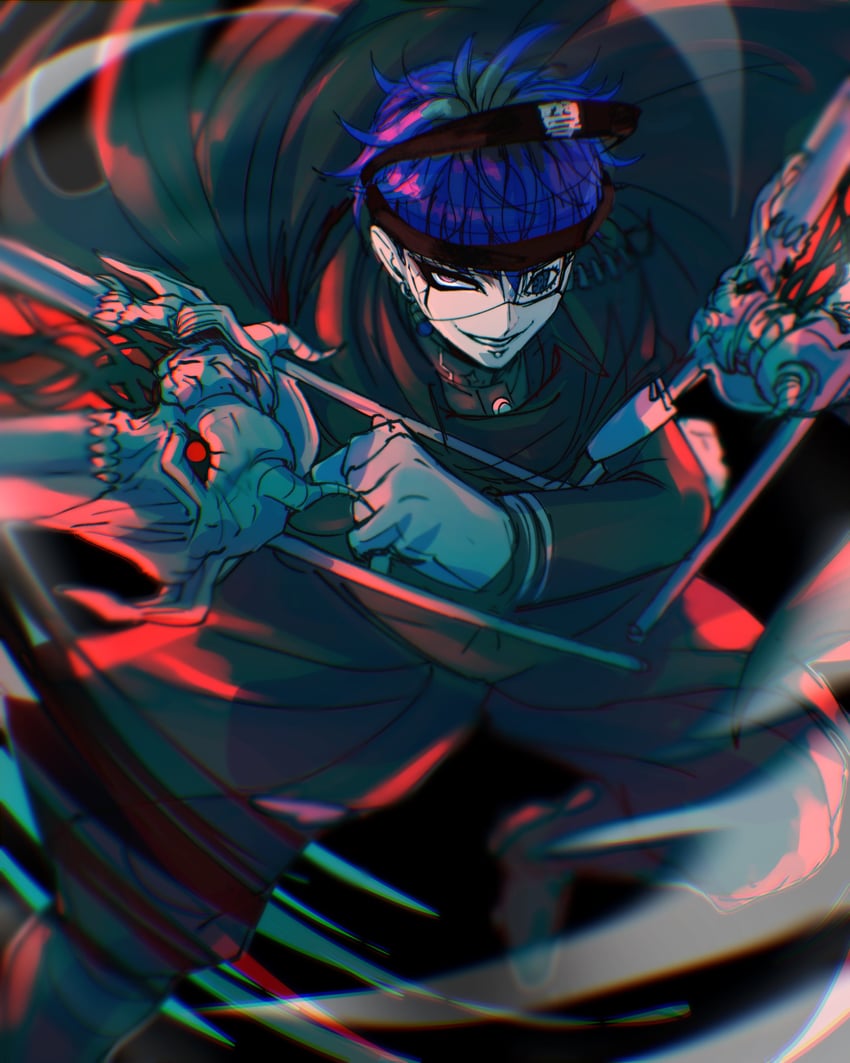 omokage yugamu (the hundred line -last defense academy-) drawn by chamuchai