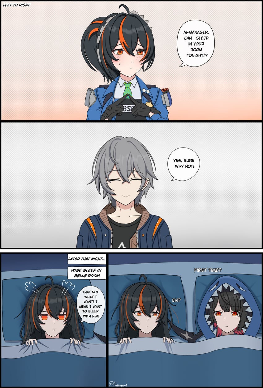 ellen joe, wise, and zhu yuan (zenless zone zero) drawn by na_(naneesan1)