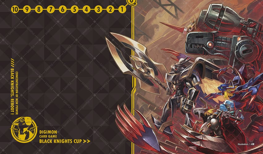 mugendramon, diablomon, blackwargreymon, alphamon ouryuuken, hagurumon, and 2 more (digimon and 1 more) drawn by a-er_(akkij0358)