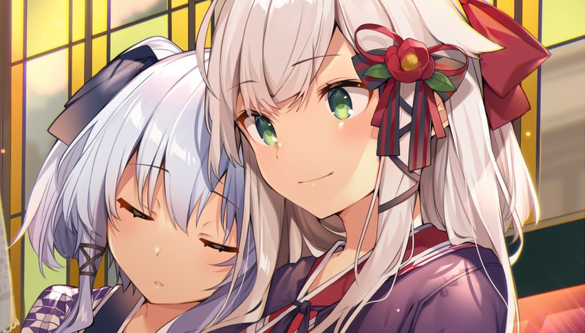 anceril sacred and ciel sacred (shirokami project) drawn by mishima_kurone