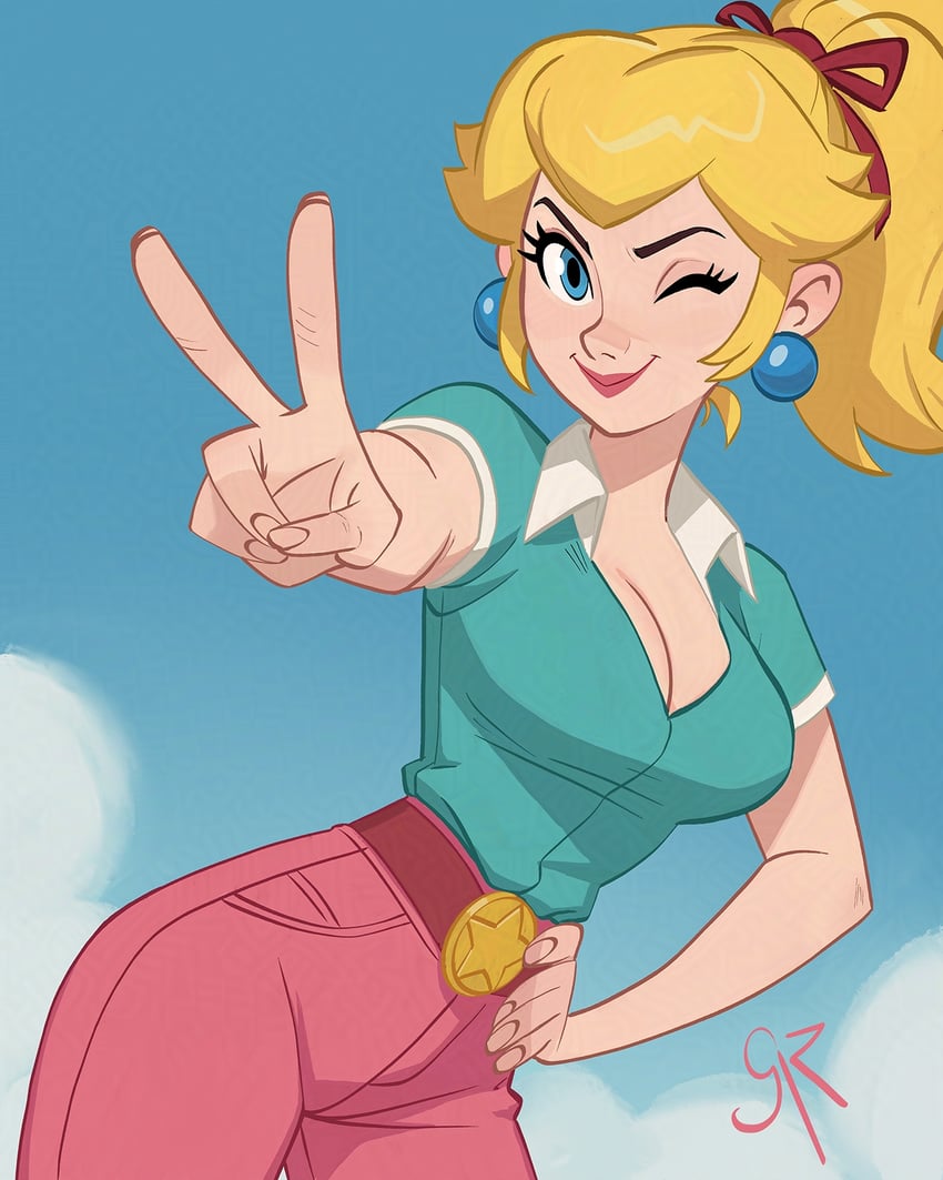 princess peach (mario and 2 more) drawn by galmesh_rosewood