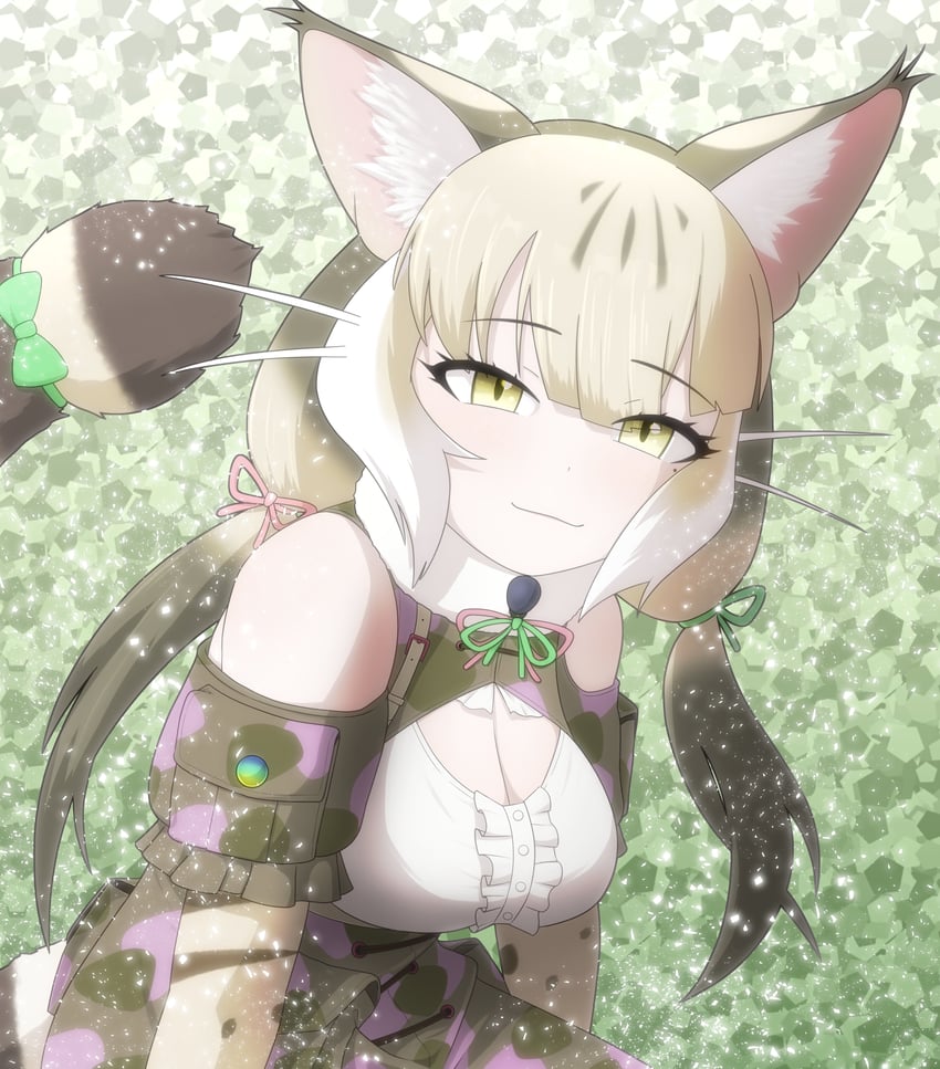 jungle cat (kemono friends and 1 more) drawn by rest_in_muni