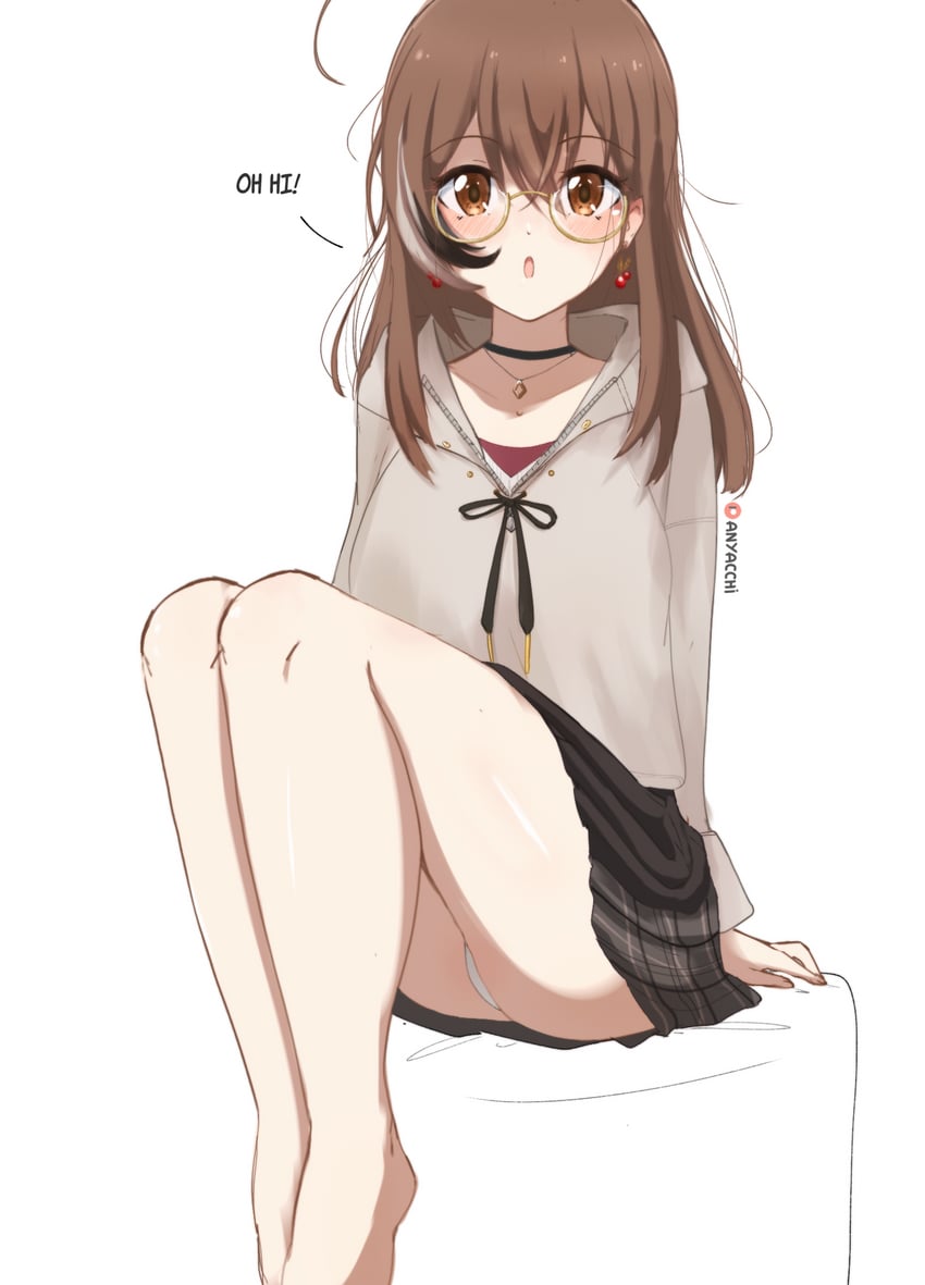nanashi mumei (hololive and 1 more) drawn by anyacchi