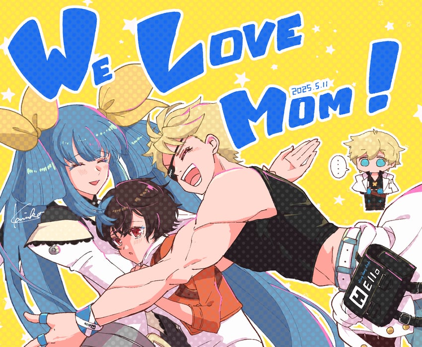 dizzy, ky kiske, sin kiske, and unika (guilty gear and 2 more) drawn by kanea_(nikoinoillust)