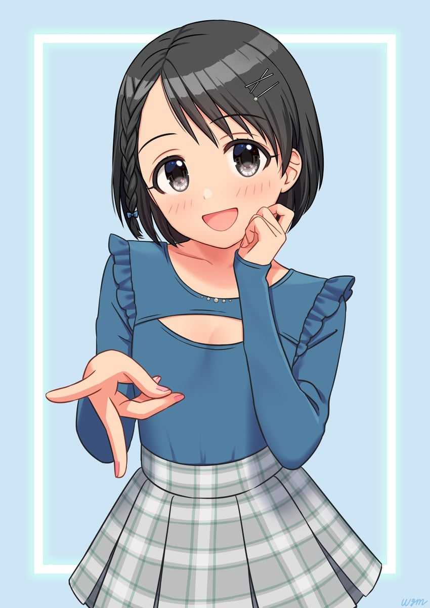 sasaki chie (idolmaster and 1 more) drawn by wgm_oekaki