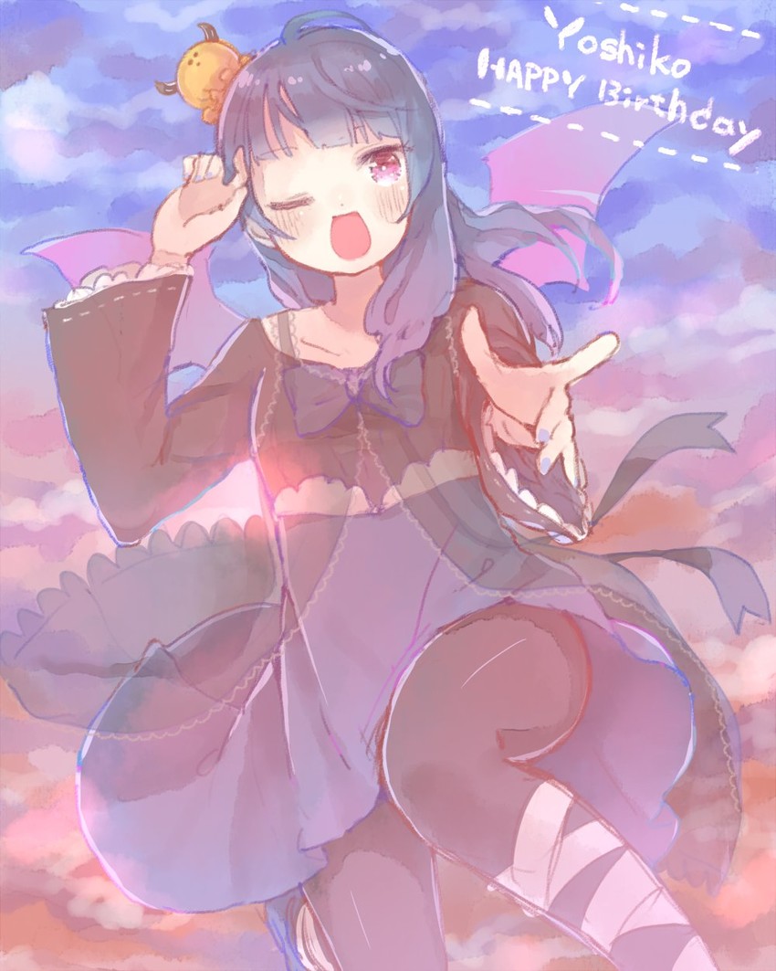 tsushima yoshiko (love live! and 1 more) drawn by shijimi_kozou