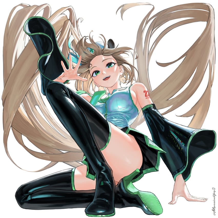 hatsune miku and nimi nightmare (vocaloid and 1 more) drawn by massiveyog