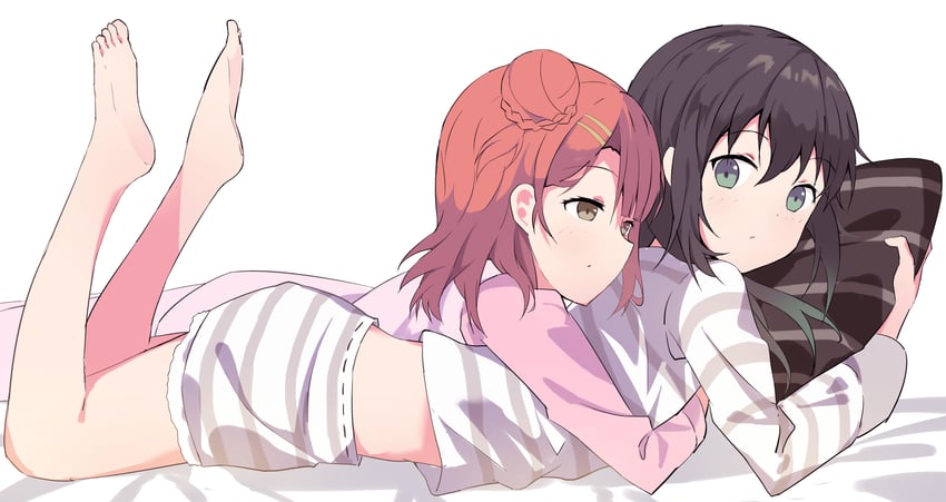 uehara ayumu and takasaki yu (love live! and 1 more) drawn by soha_(sirohase)
