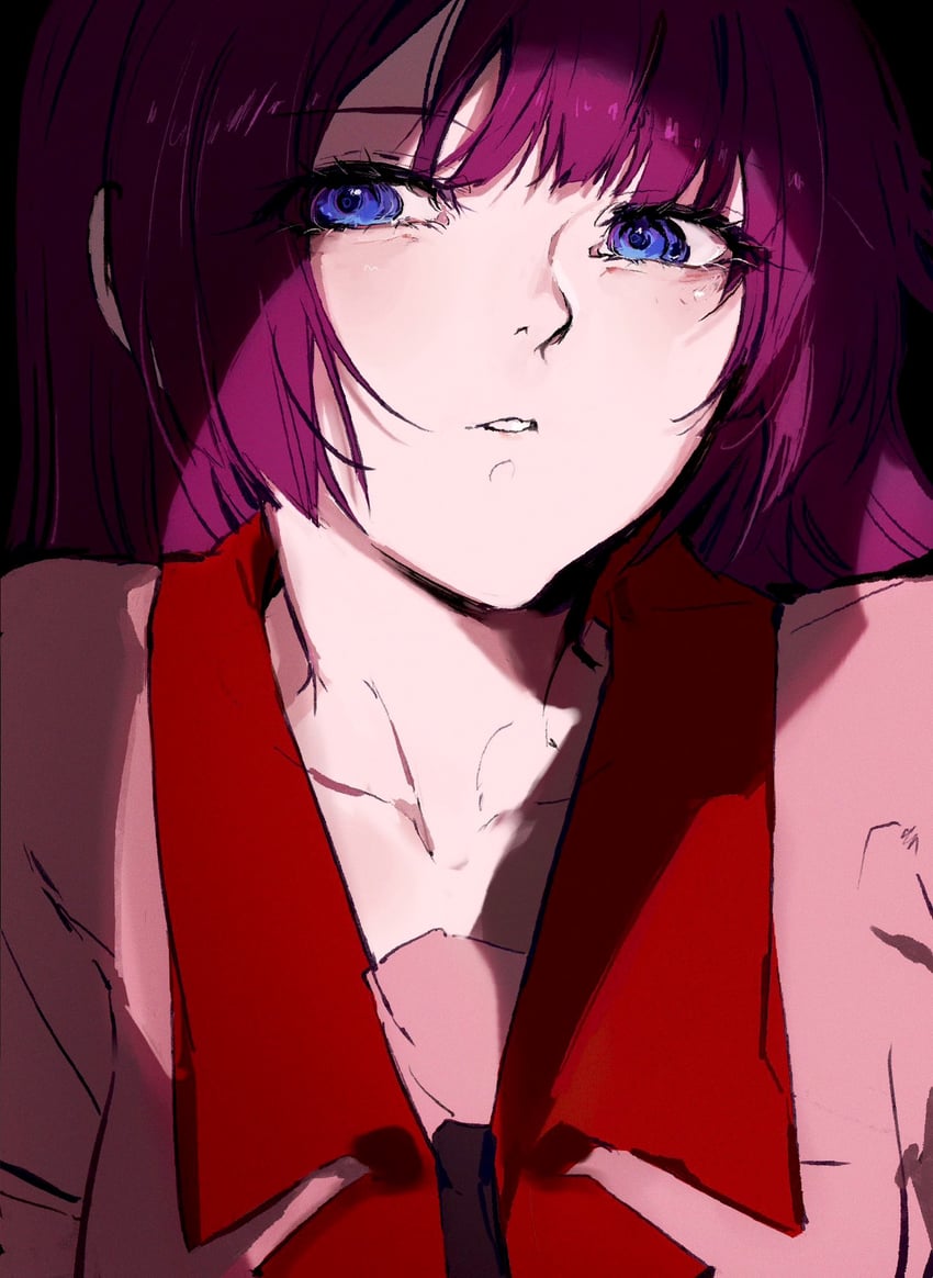senjougahara hitagi (monogatari and 1 more) drawn by moku_(muooku)
