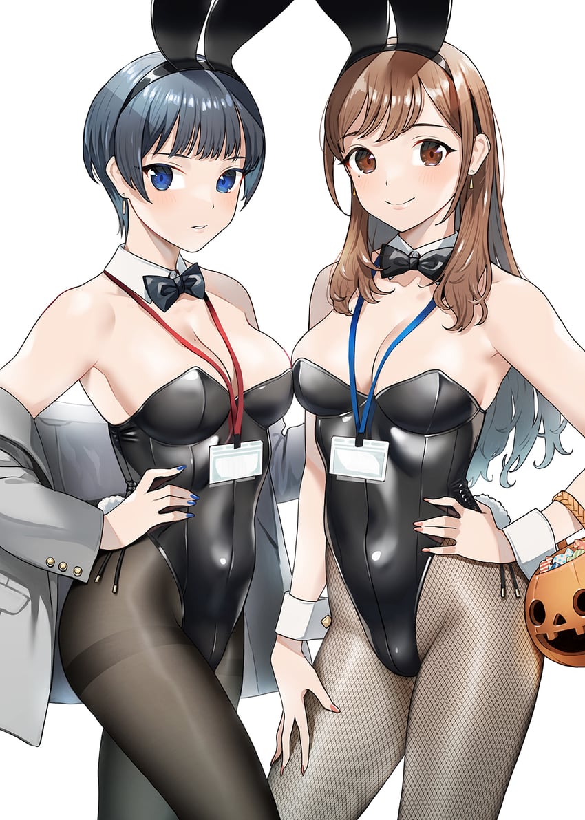 akaori umeka and kirito mihoko (kaisha no senpai akaori-san) drawn by doushimasho