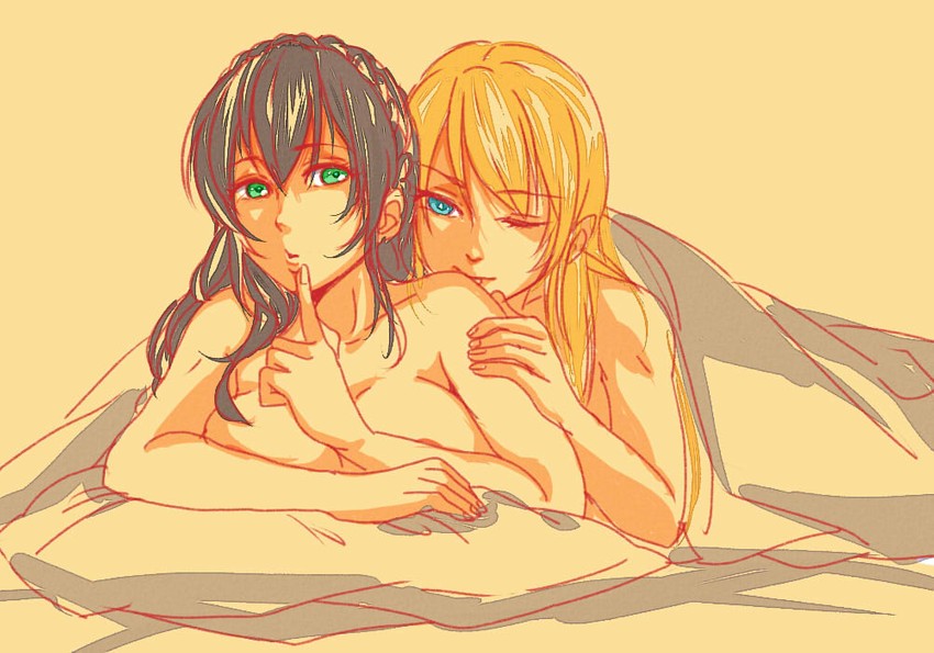 tojo nozomi and ayase eli (love live! and 1 more) drawn by cai_yi_linzi