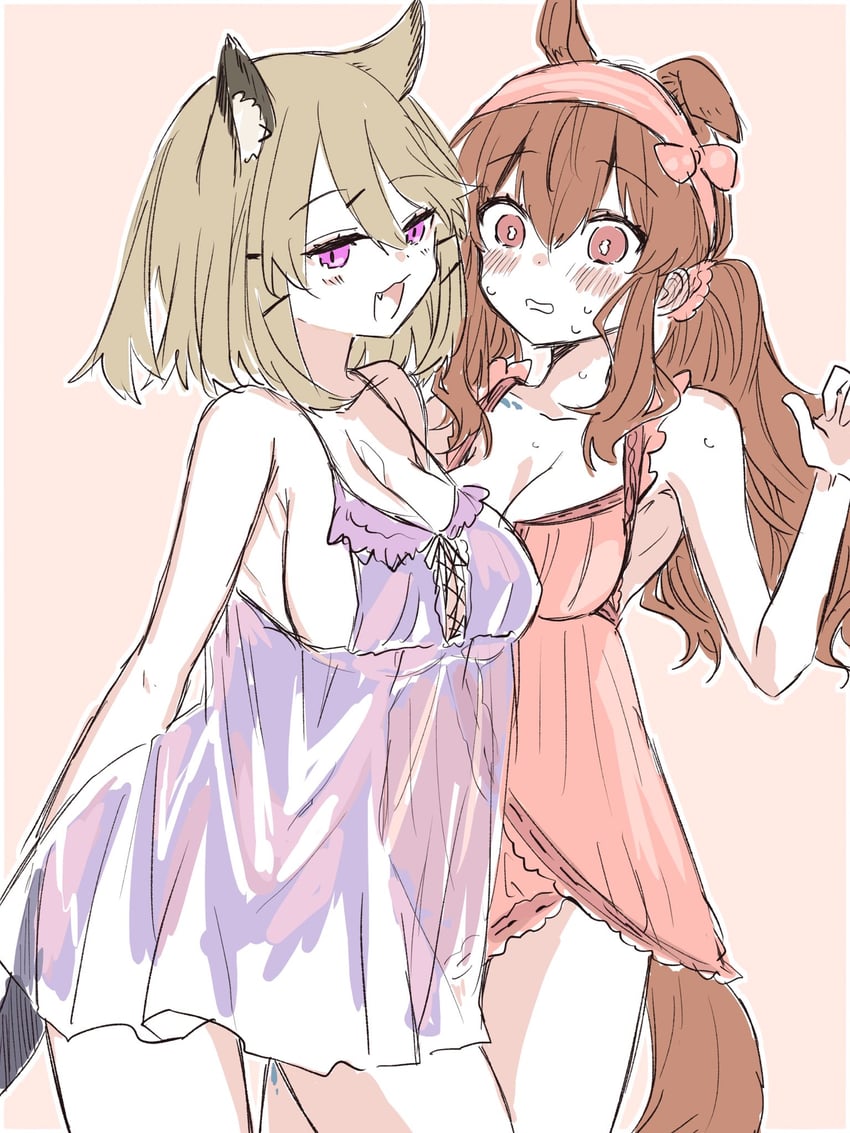 angelina and utage (arknights) drawn by an_fyhx