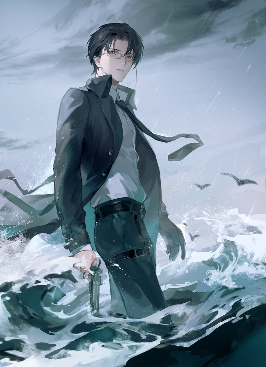 klein moretti and gehrman sparrow (lord of the mysteries) drawn by yumaomao2056