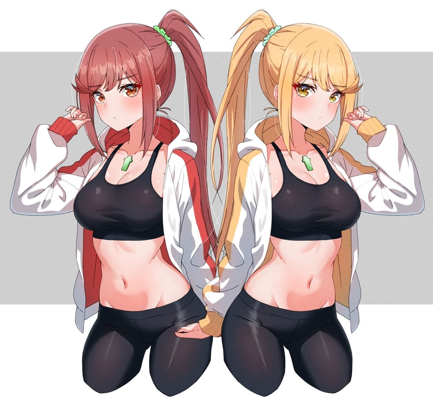 mythra and glimmer (xenoblade chronicles and 3 more) drawn by kamidan