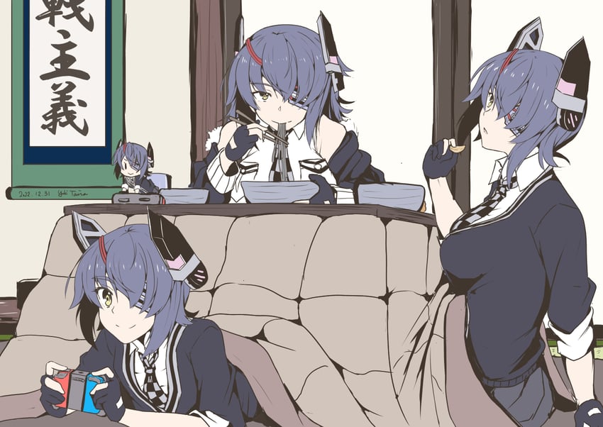 tenryuu, fairy, and tenryuu kai ni (kantai collection) drawn by taira_yuuki
