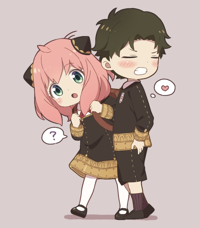 anya and damian desmond (spy x family) drawn by dmanya