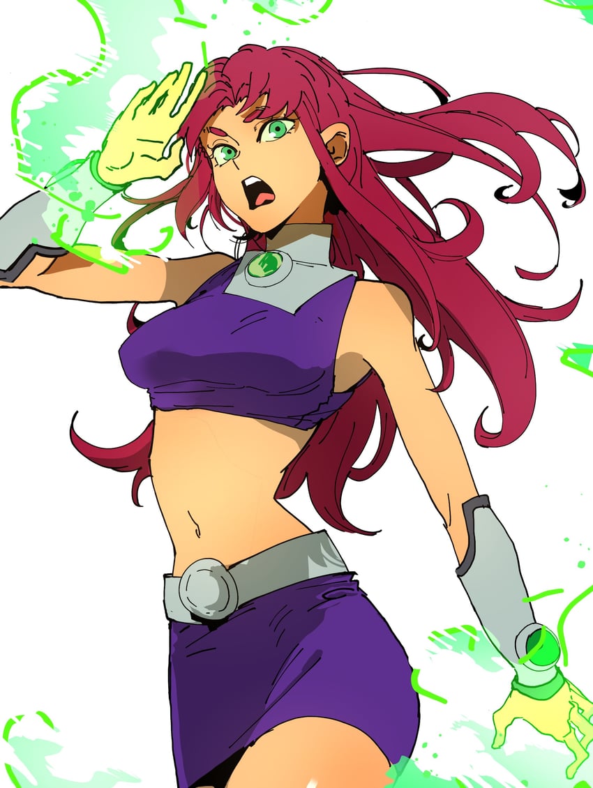 starfire (dc comics and 1 more) drawn by isaacchief300