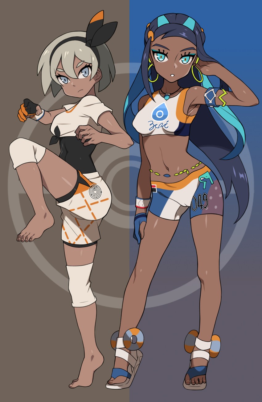 nessa and bea (pokemon and 1 more) drawn by nt00