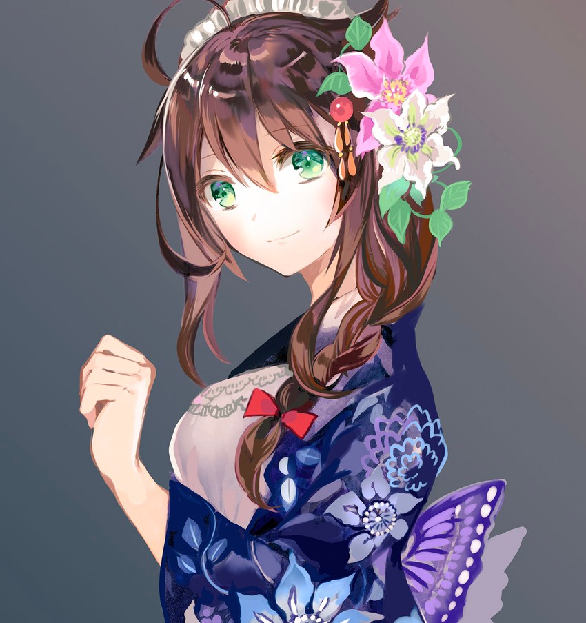 shigure and shigure kai ni (kantai collection) drawn by rioka_(southern_blue_sky)