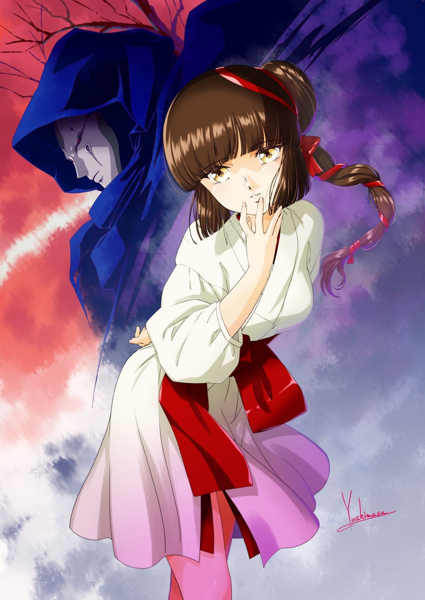 miyu and larva (vampire princess miyu) drawn by yoshinaga_masahiro