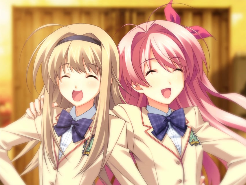 sakihata rimi and nishijou nanami (chaos;head) drawn by matsuo_yukihiro