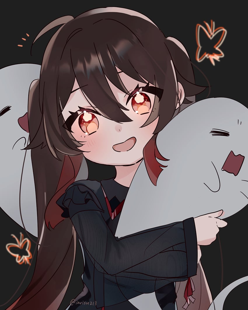 hu tao and boo tao (genshin impact) drawn by iarisu213