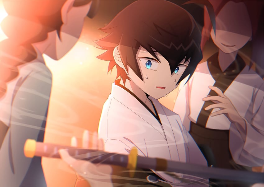 sougetsu manabu (yu-gi-oh! and 1 more) drawn by atltax_00
