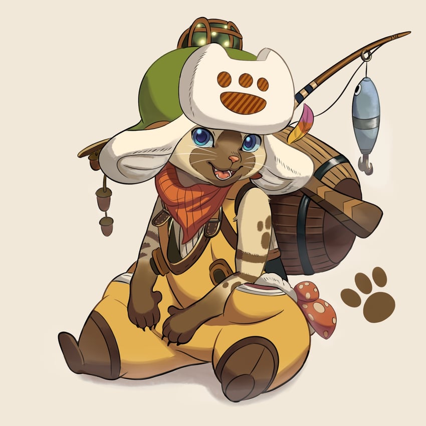 player palico (monster hunter and 1 more) drawn by yekongsky