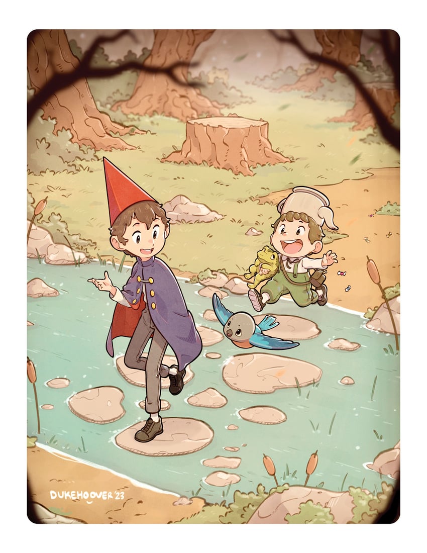 wirt and gregory (over the garden wall) drawn by dukehooverart