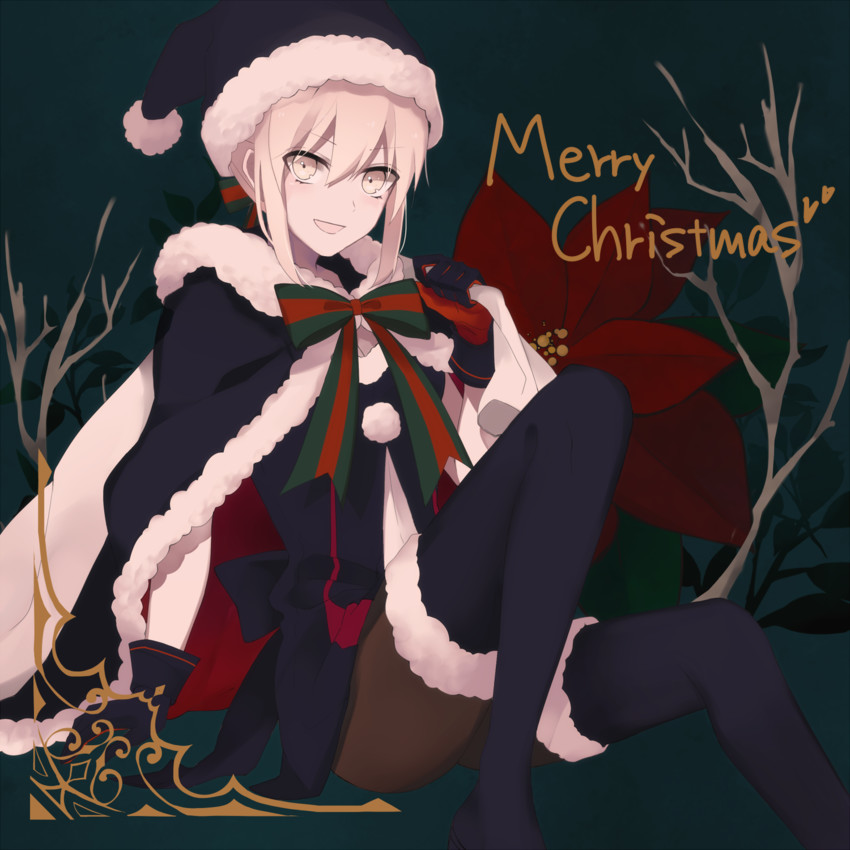 artoria pendragon, saber alter, and santa alter (fate and 1 more) drawn by nk