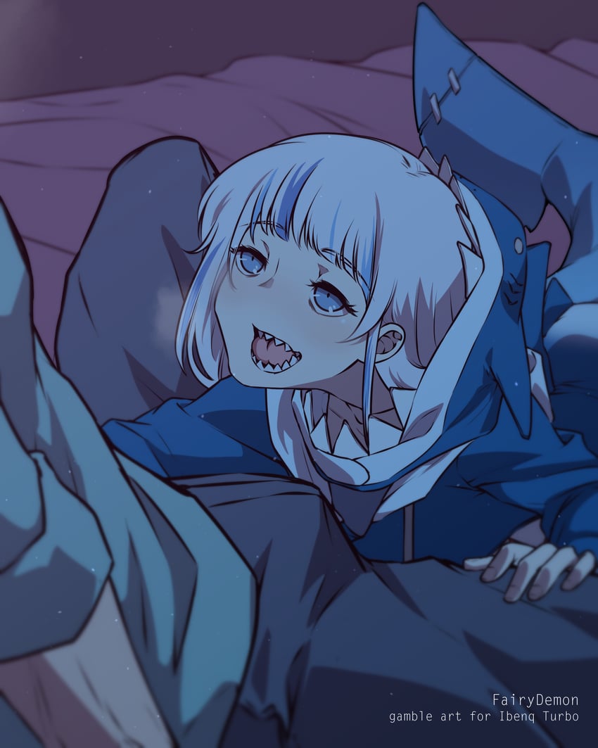 gawr gura (hololive and 1 more) drawn by fairydemon